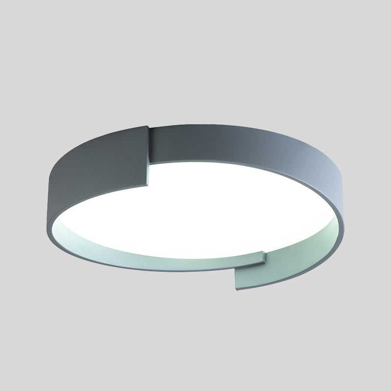 Contemporary Dual-Ring Flush Mount LED Ceiling Fixture for Dining Room & Entryway | Thomler