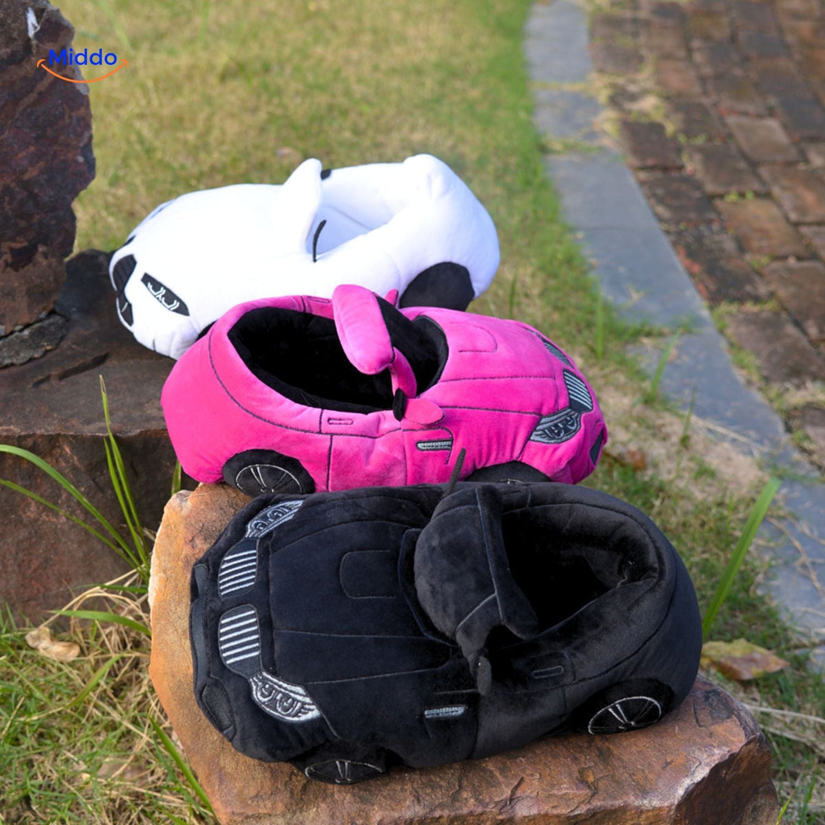 Race Car Plush House Slippers – Motorsport-Inspired Indoor Footwear for Men & Women | Thomler