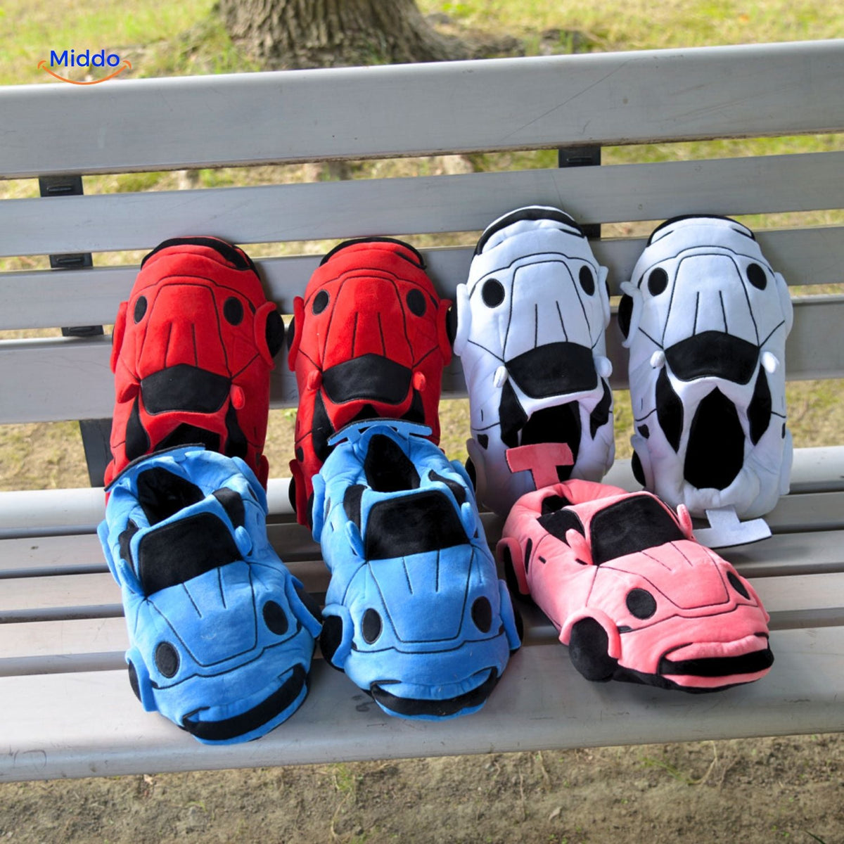 Race Car Plush House Slippers – Motorsport-Inspired Indoor Footwear for Men & Women | Thomler