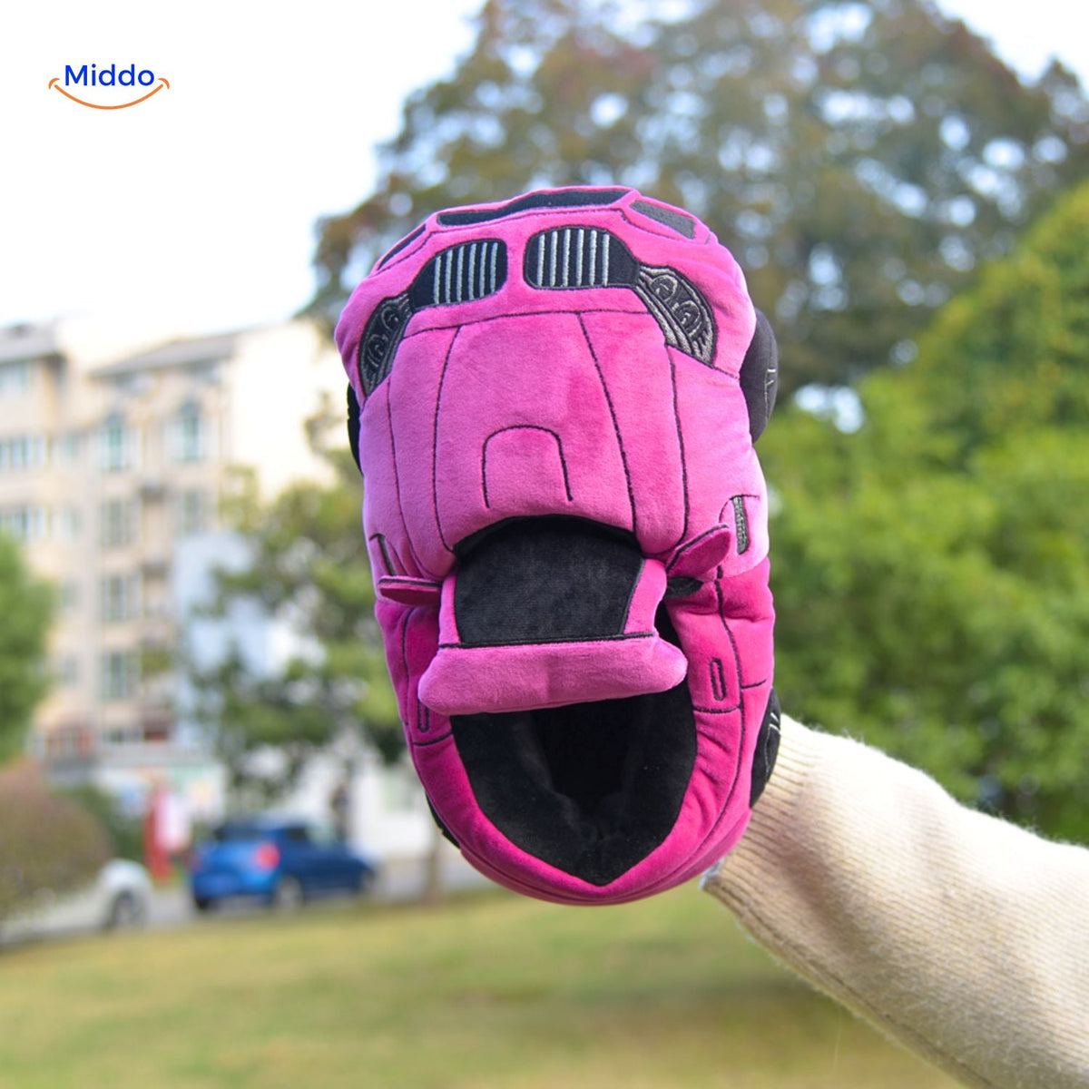 Race Car Plush House Slippers – Motorsport-Inspired Indoor Footwear for Men & Women | Thomler