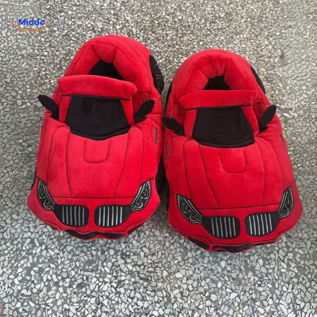Race Car Plush House Slippers – Motorsport-Inspired Indoor Footwear for Men & Women | Thomler