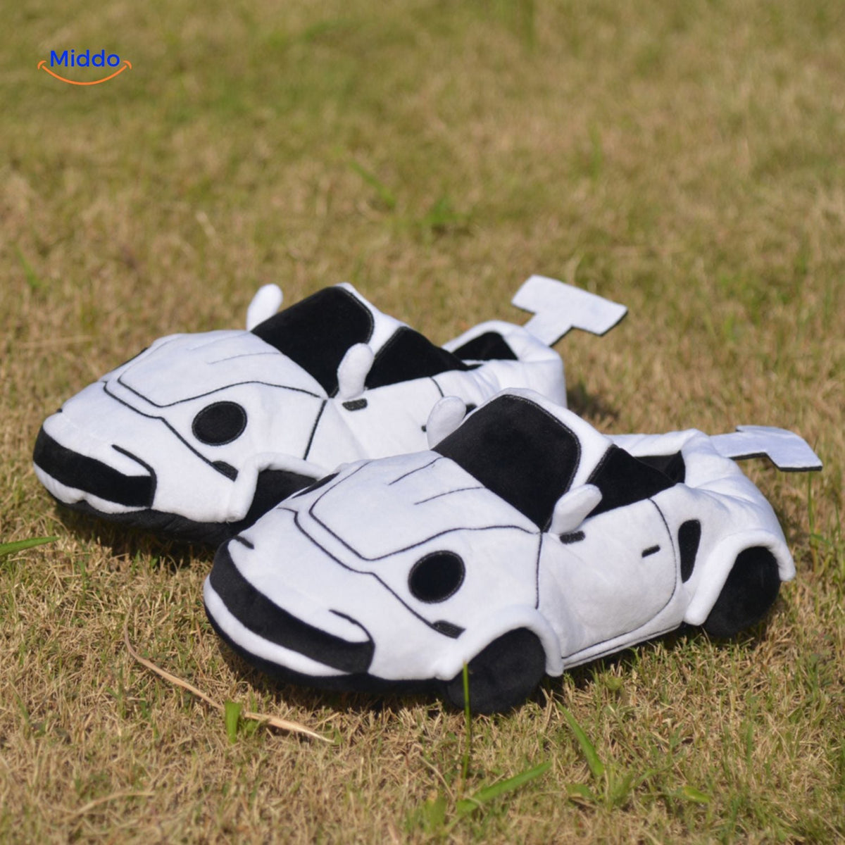 Race Car Plush House Slippers – Motorsport-Inspired Indoor Footwear for Men & Women | Thomler