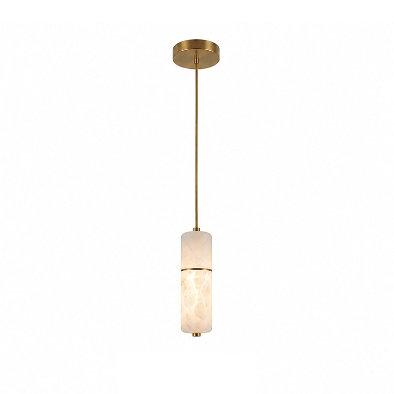 Alabaster Cluster Chandelier with Brass Accents & Integrated LED - Multiple Drop Configurations for High Ceilings, Dining Rooms & Foyers | Thomler