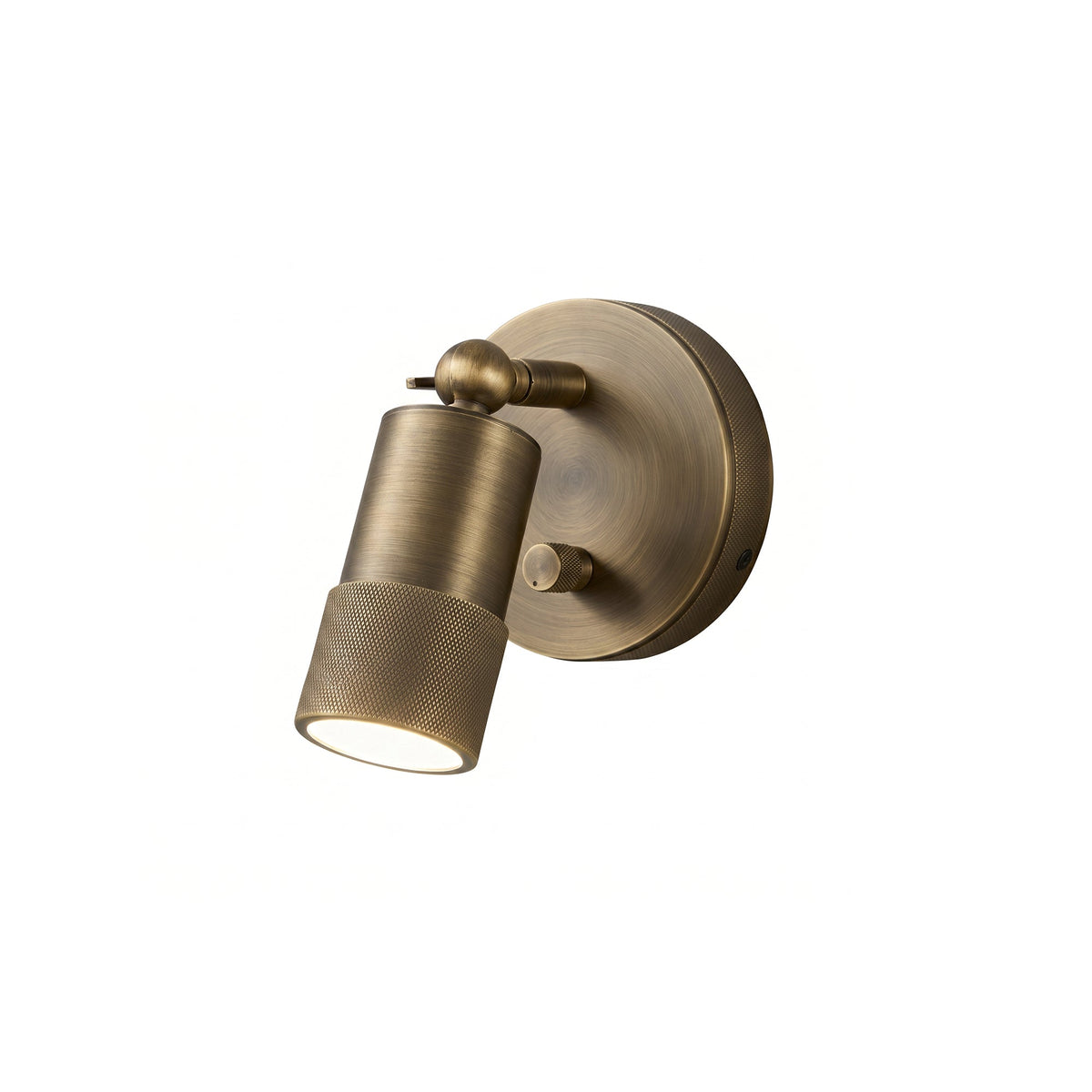 Integrated LED Brass Wall Light Fixture for Hallway Living Room Bedroom Entryway | Modern Industrial Hardwired Sconce with Warm 4500K | Thomler