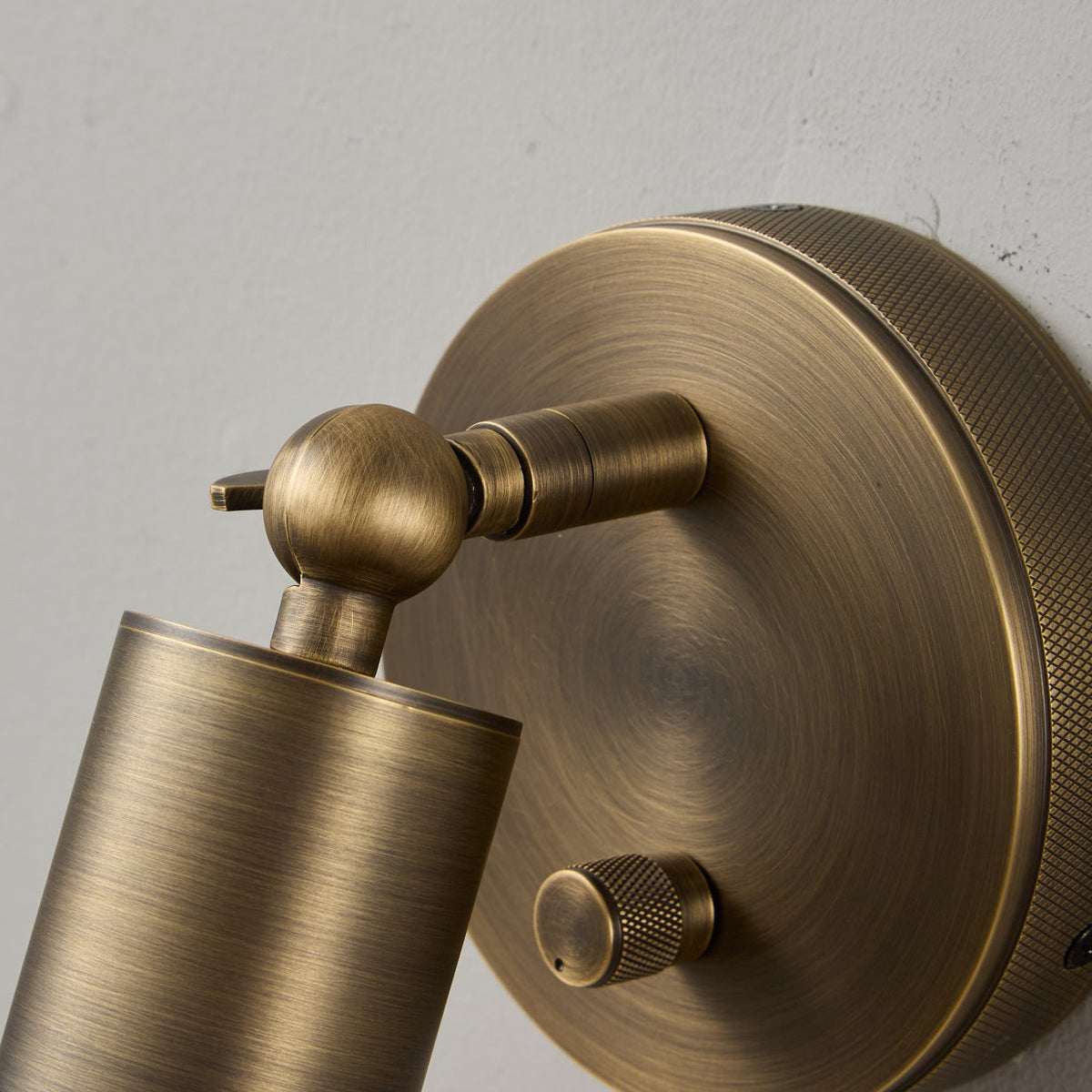 Integrated LED Brass Wall Light Fixture for Hallway Living Room Bedroom Entryway | Modern Industrial Hardwired Sconce with Warm 4500K | Thomler