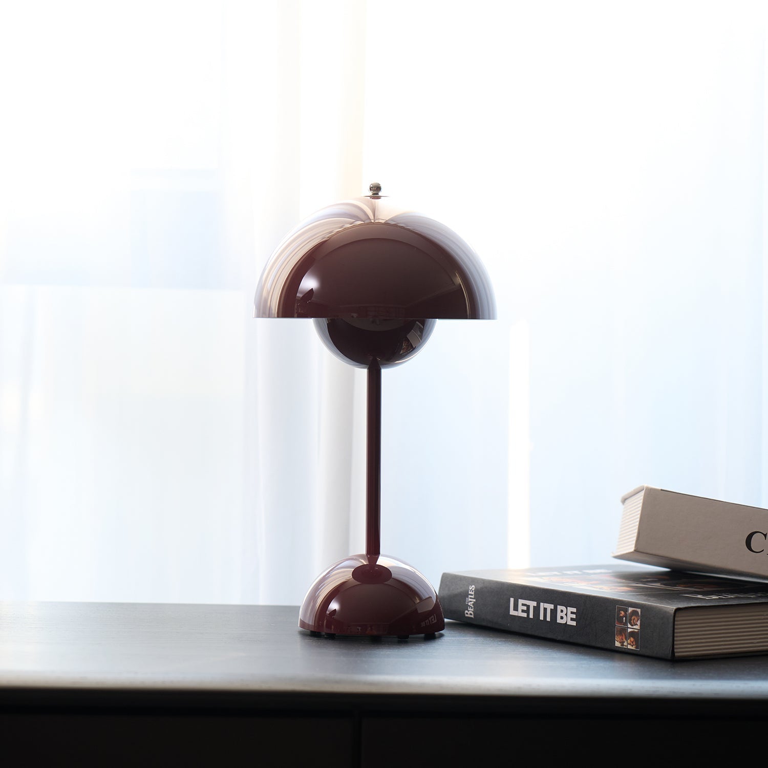 Desk Lamp Metal 6.3 in Rechargeable Tri-Color Small Table Light | Thomler