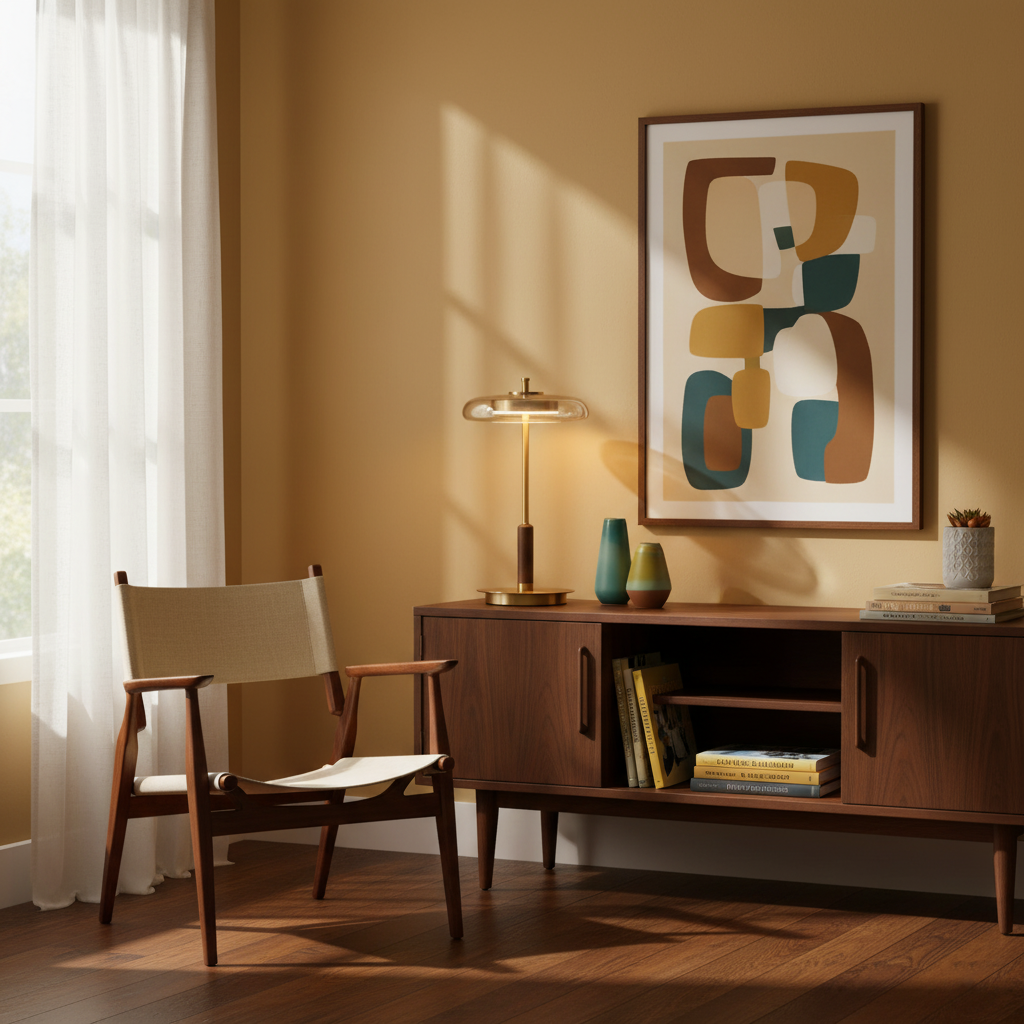 Table Lamp Glass 8.6 in Amber Indoor LED 7W Nightstand Desk Accent Light Contemporary | Thomler