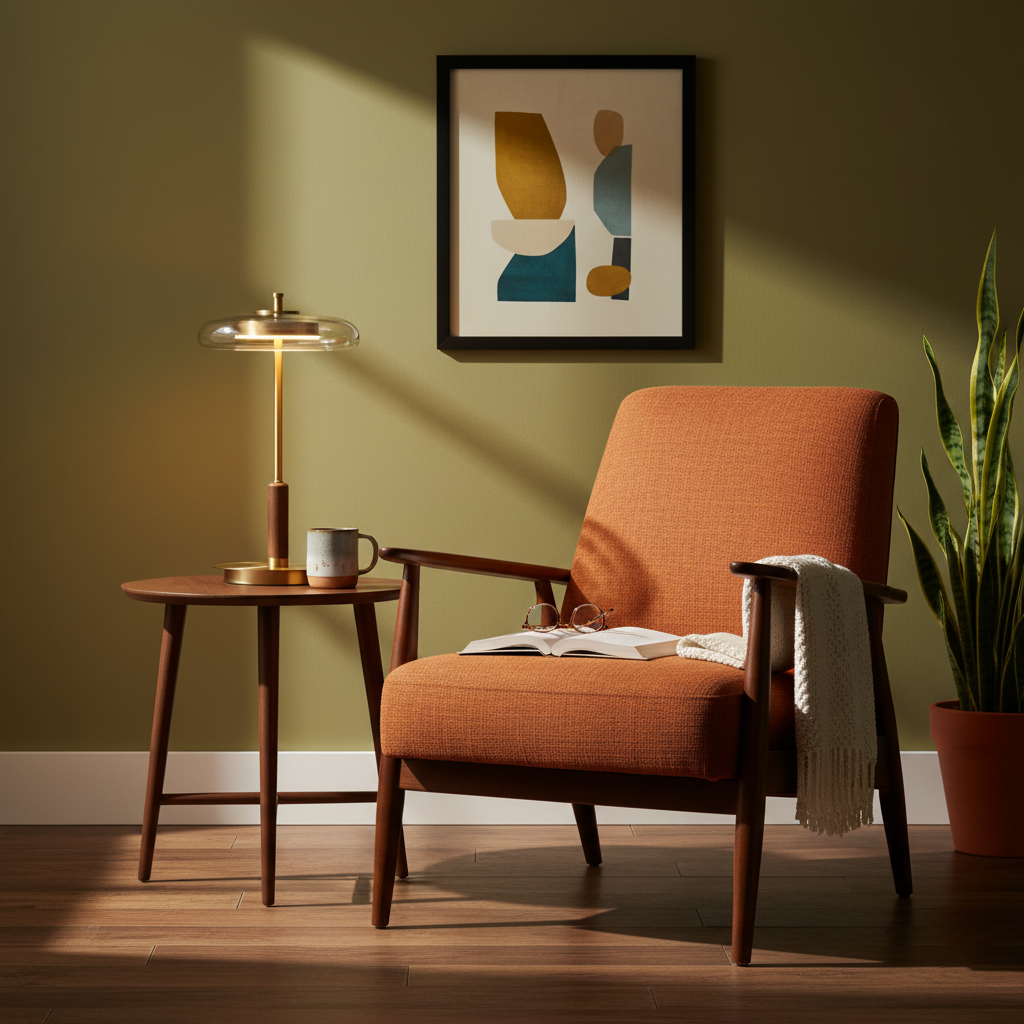 Table Lamp Glass 8.6 in Amber Indoor LED 7W Nightstand Desk Accent Light Contemporary | Thomler