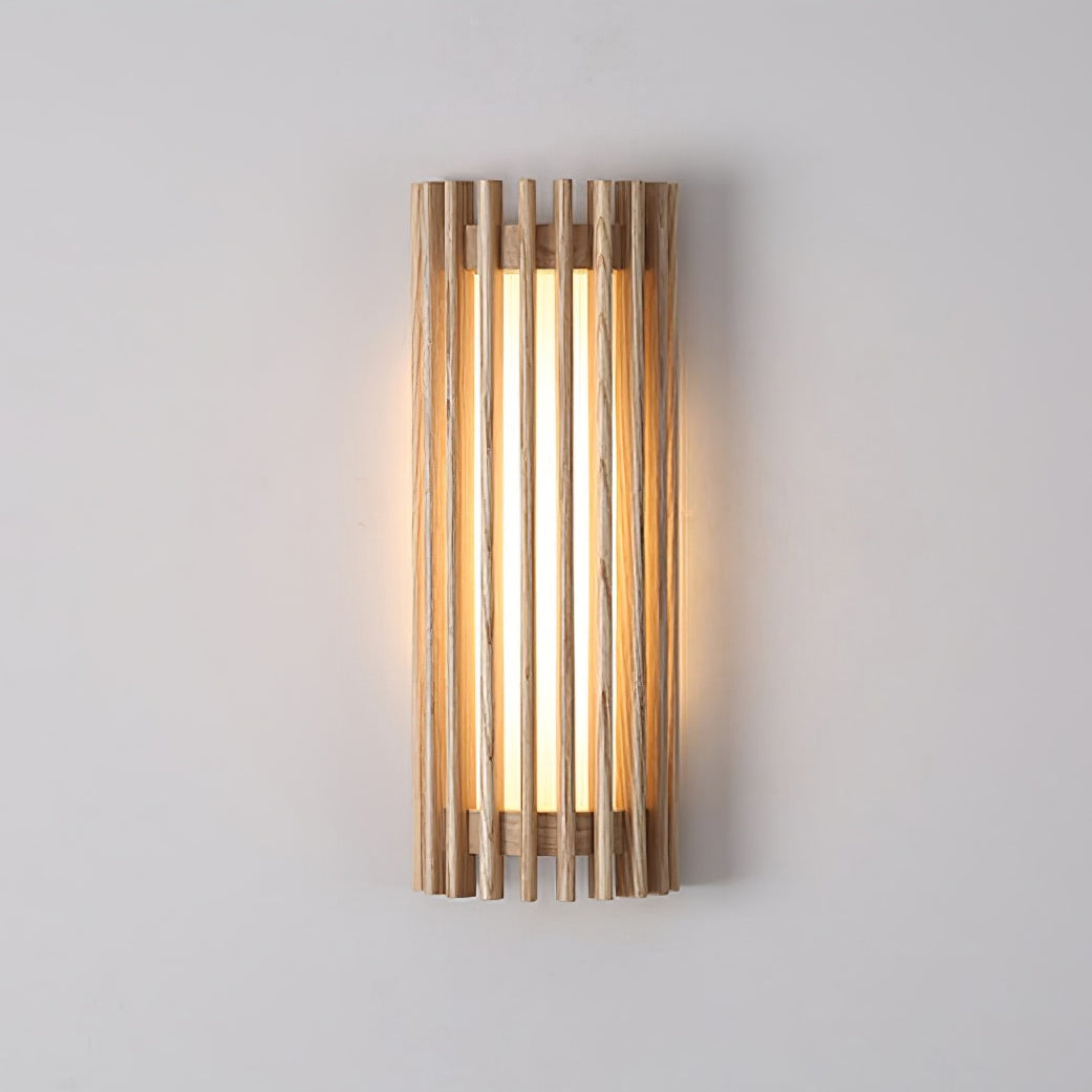 Hardwired Wood Wall Sconce with Acrylic Shade for Living Room, Bedroom & Dining Room – Modern Indoor Lighting Fixture | Thomler