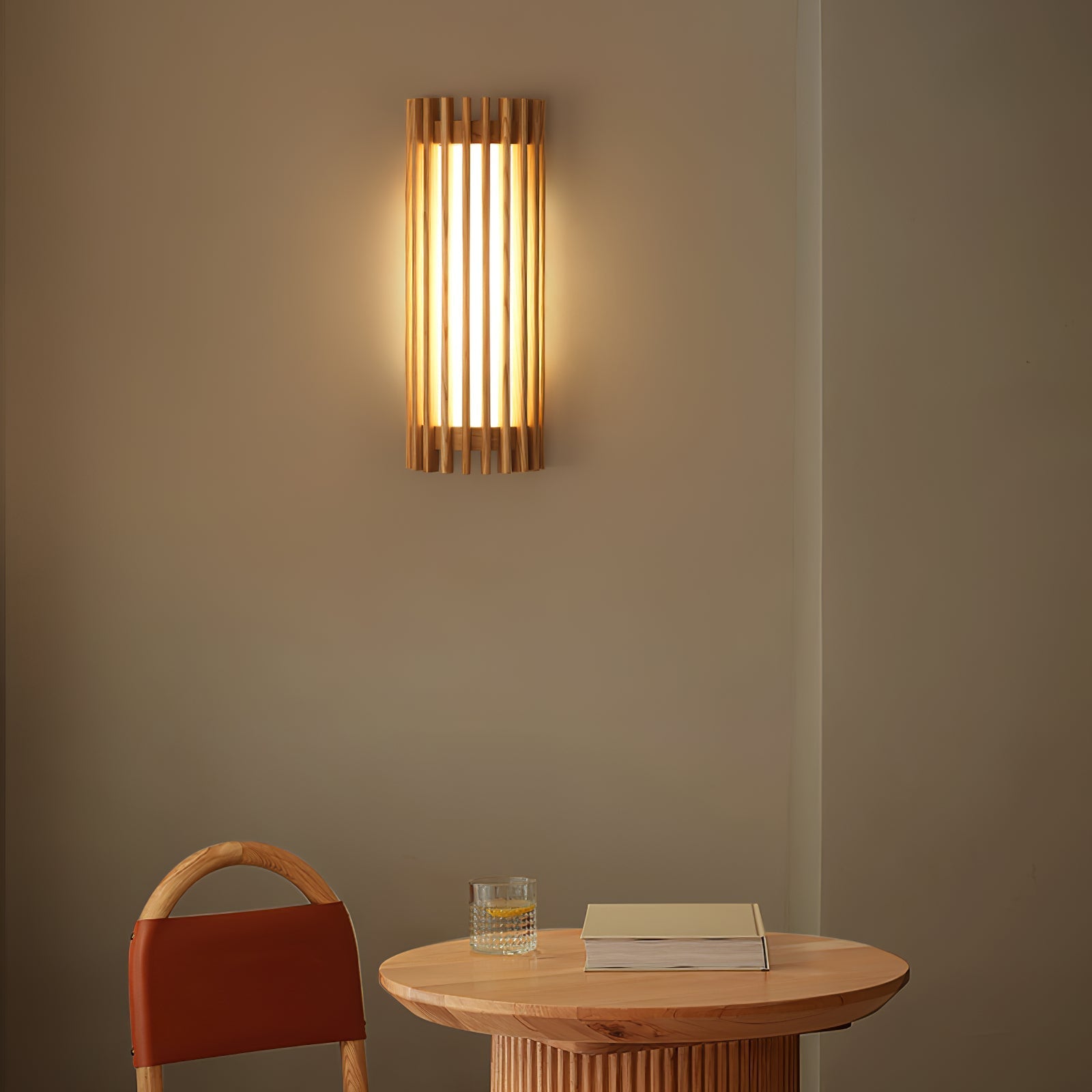 Wall Lamp Wood Acrylic 10W Warm Light Indoor Bedroom Living Room Decorative Sconce Lighting Fixture | Thomler