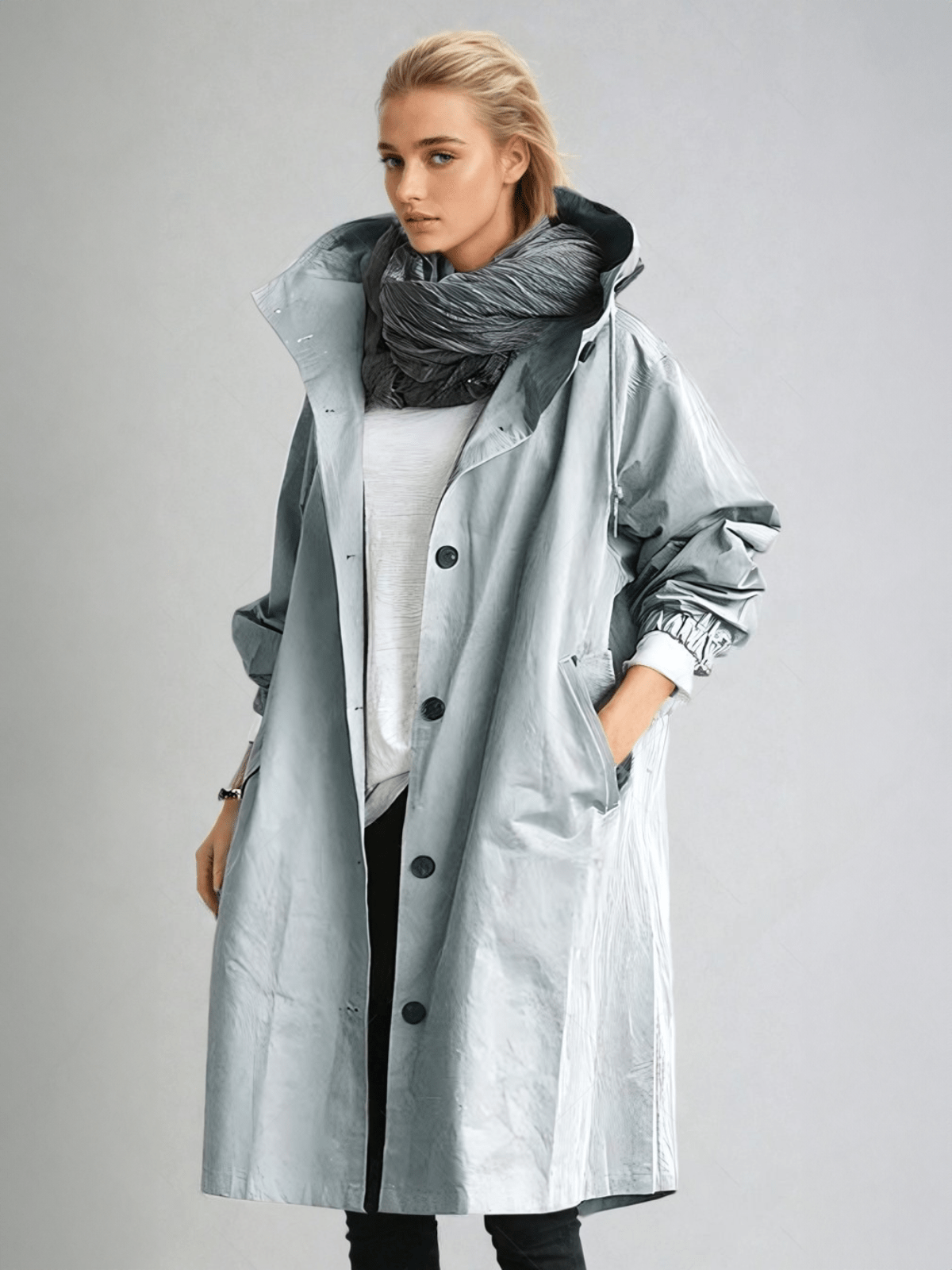 Women's Oversized Longline Jacket – Lightweight All-Season Outerwear Coat for Everyday & Office Wear | Thomler