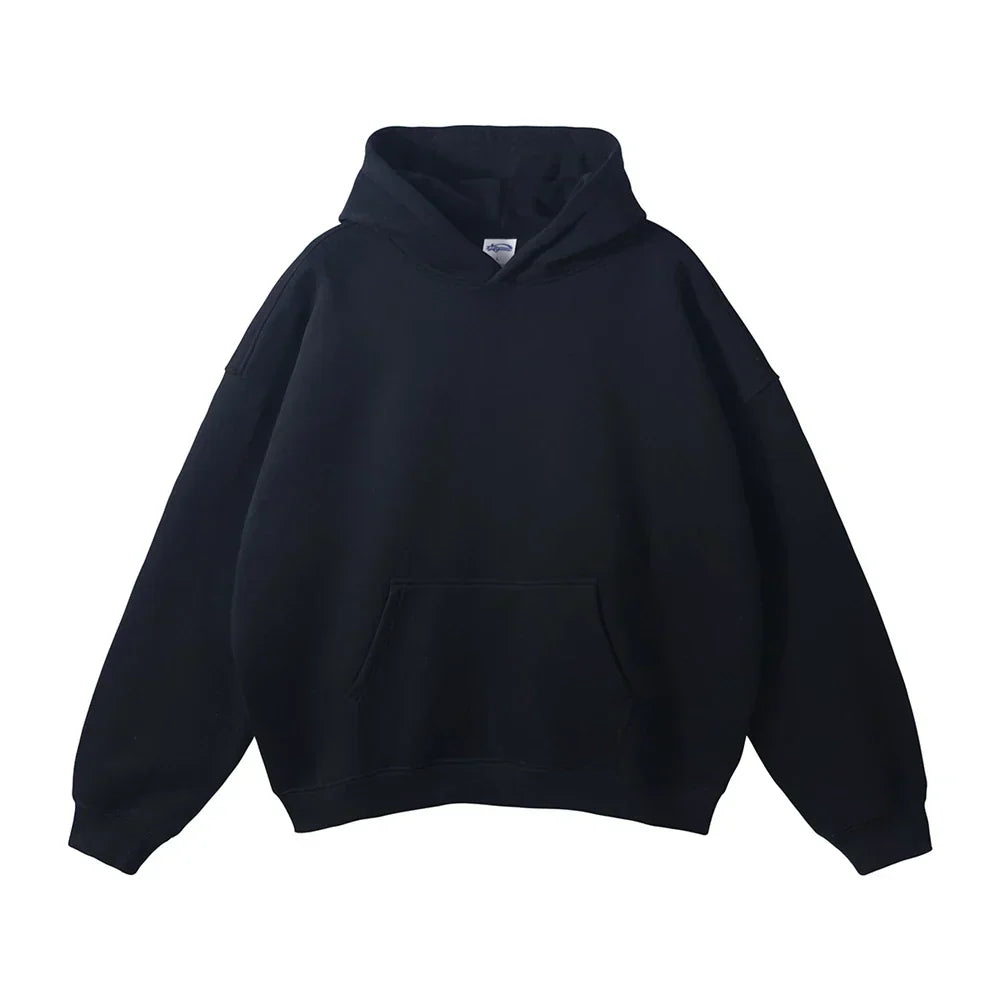 Men's Overhead Hooded Sweatshirt with Front Pouch – Loose Fit Pullover for Everyday Comfort | Thomler