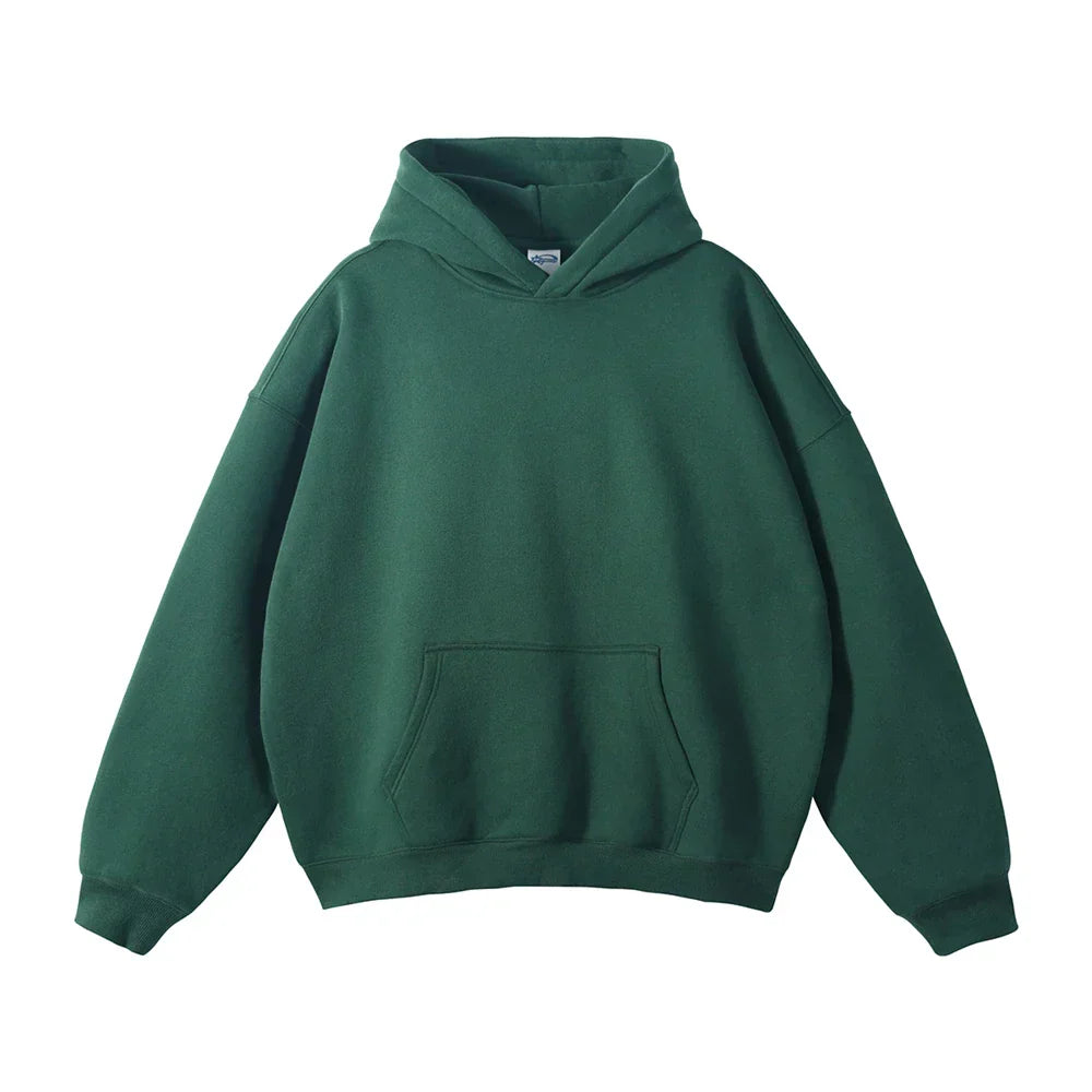 Men's Overhead Hooded Sweatshirt with Front Pouch – Loose Fit Pullover for Everyday Comfort | Thomler