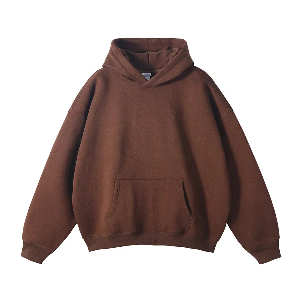 Men's Overhead Hooded Sweatshirt with Front Pouch – Loose Fit Pullover for Everyday Comfort | Thomler