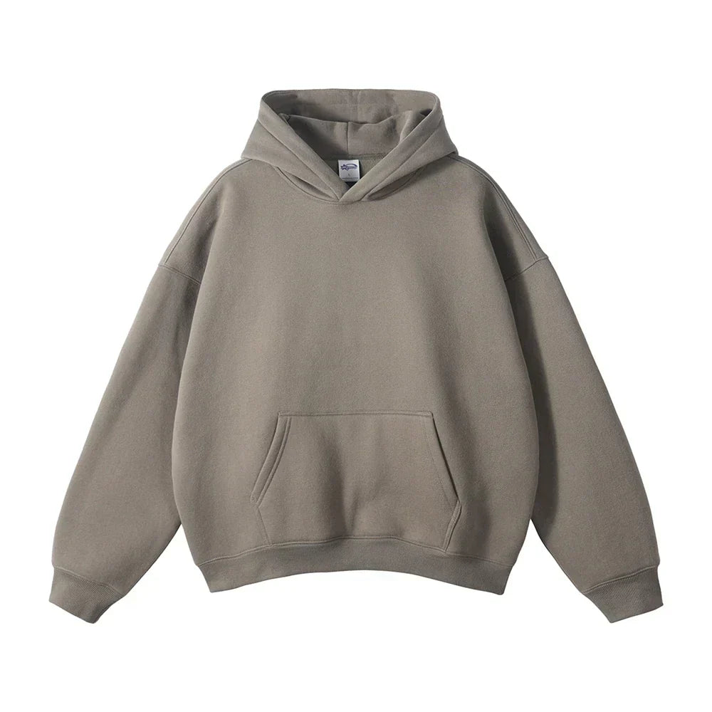 Men's Overhead Hooded Sweatshirt with Front Pouch – Loose Fit Pullover for Everyday Comfort | Thomler