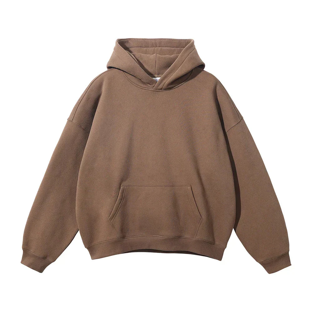 Men's Overhead Hooded Sweatshirt with Front Pouch – Loose Fit Pullover for Everyday Comfort | Thomler