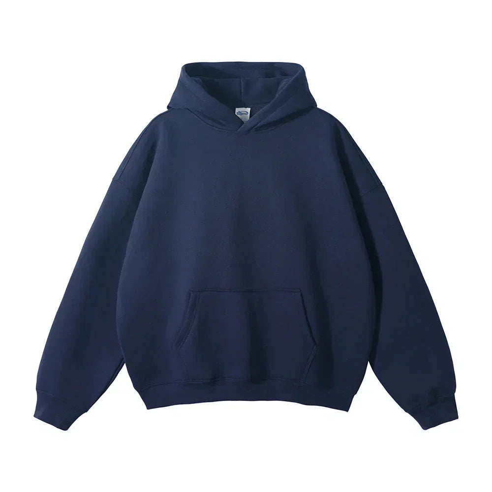 Men's Overhead Hooded Sweatshirt with Front Pouch – Loose Fit Pullover for Everyday Comfort | Thomler