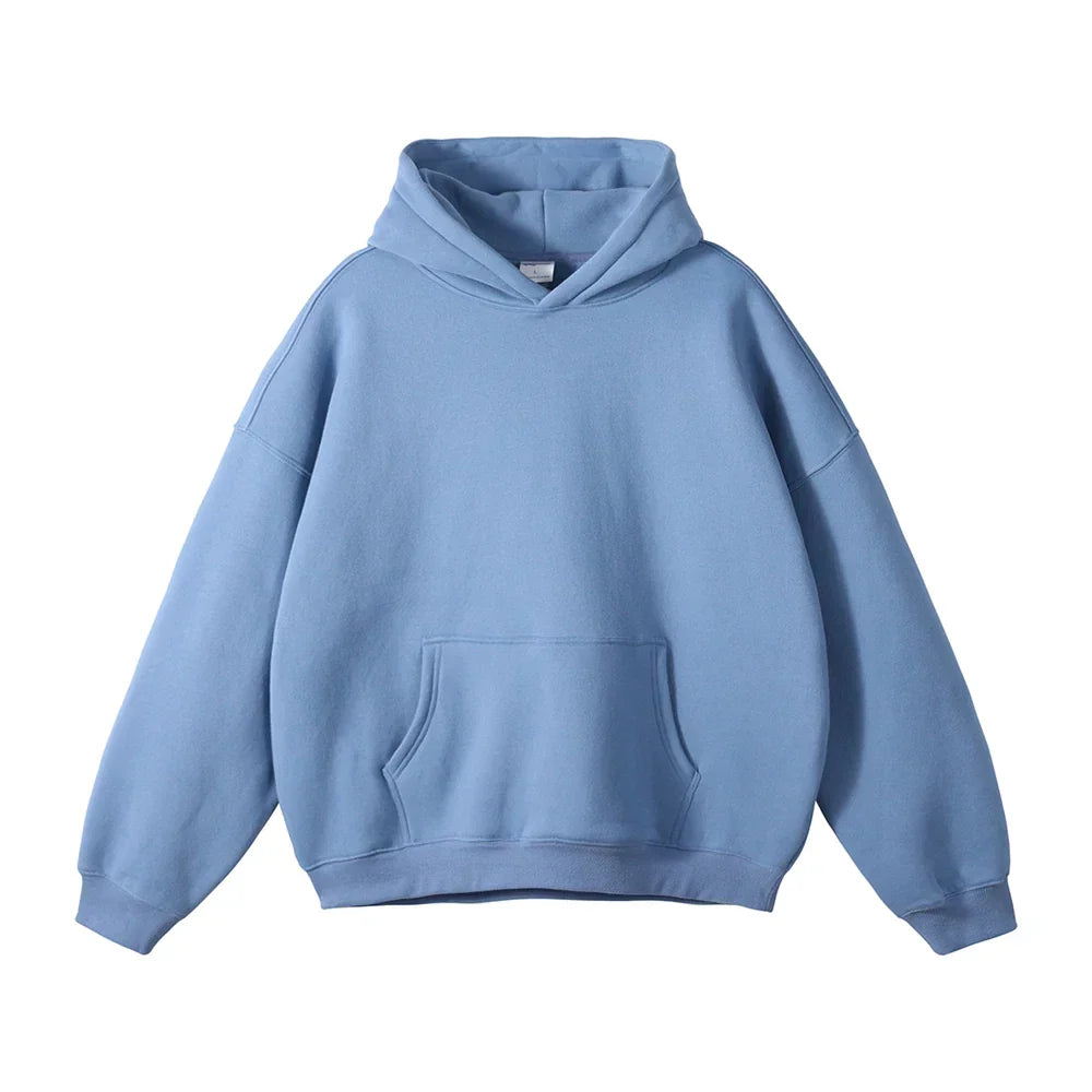 Men's Overhead Hooded Sweatshirt with Front Pouch – Loose Fit Pullover for Everyday Comfort | Thomler