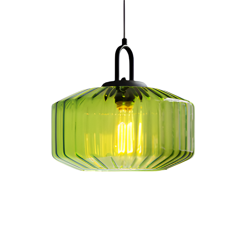 Pendant Light Colored Glass 11.0 in Warm 4W Kitchen Island Dining Room Hanging Ceiling Fixture Vintage Nordic | Thomler