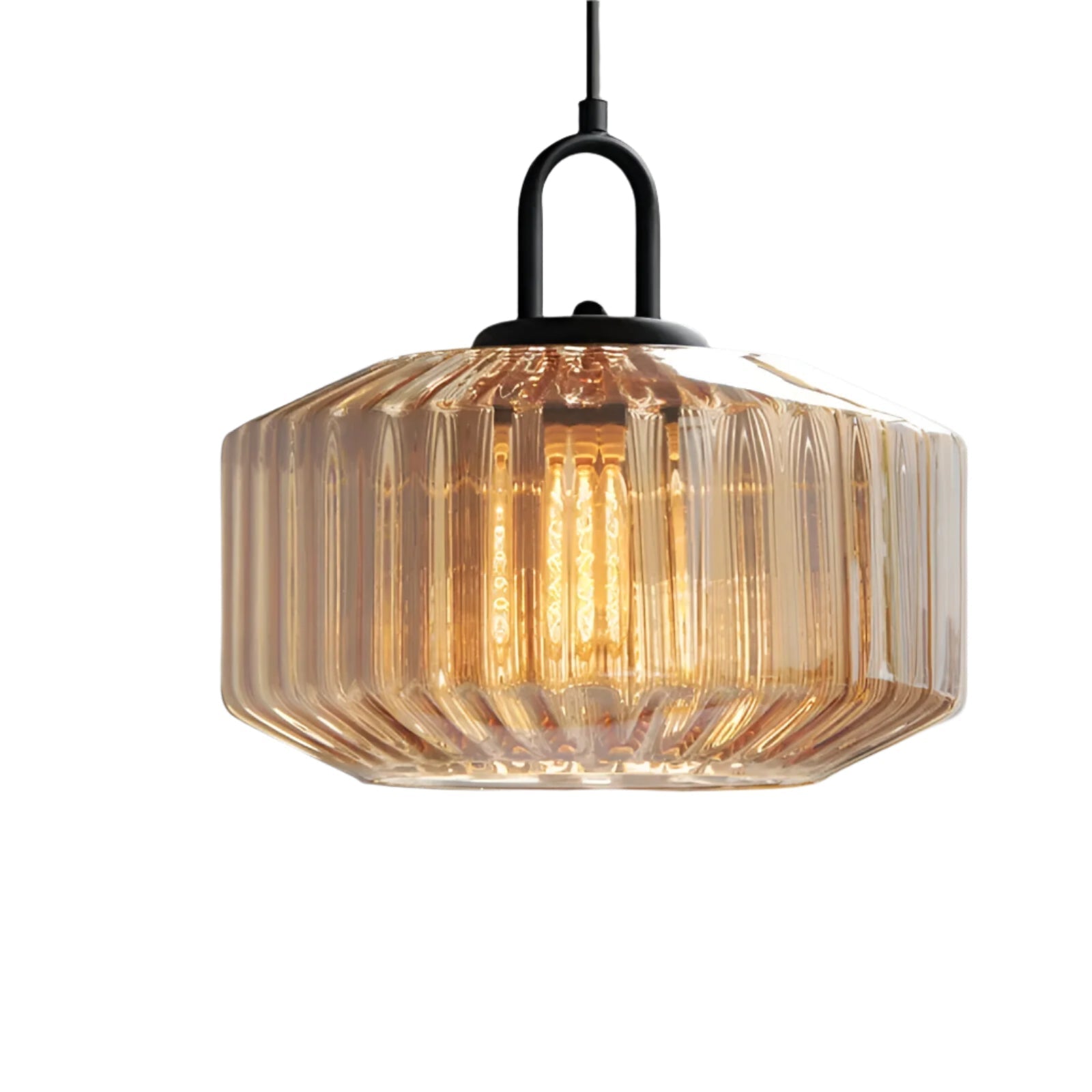 Pendant Light Coloured Glass 28.0 cm Green Dining Room Kitchen Island Adjustable E27 Retro Nordic Hanging Ceiling Lamp | Thomler