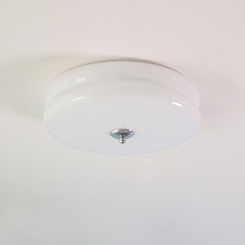 Art Deco Flush Mount Ceiling Light LED Three-Color Dimmable Round Fixture for Bedroom Living Room Dining Room Kitchen Hallway Bathroom Low | Thomler