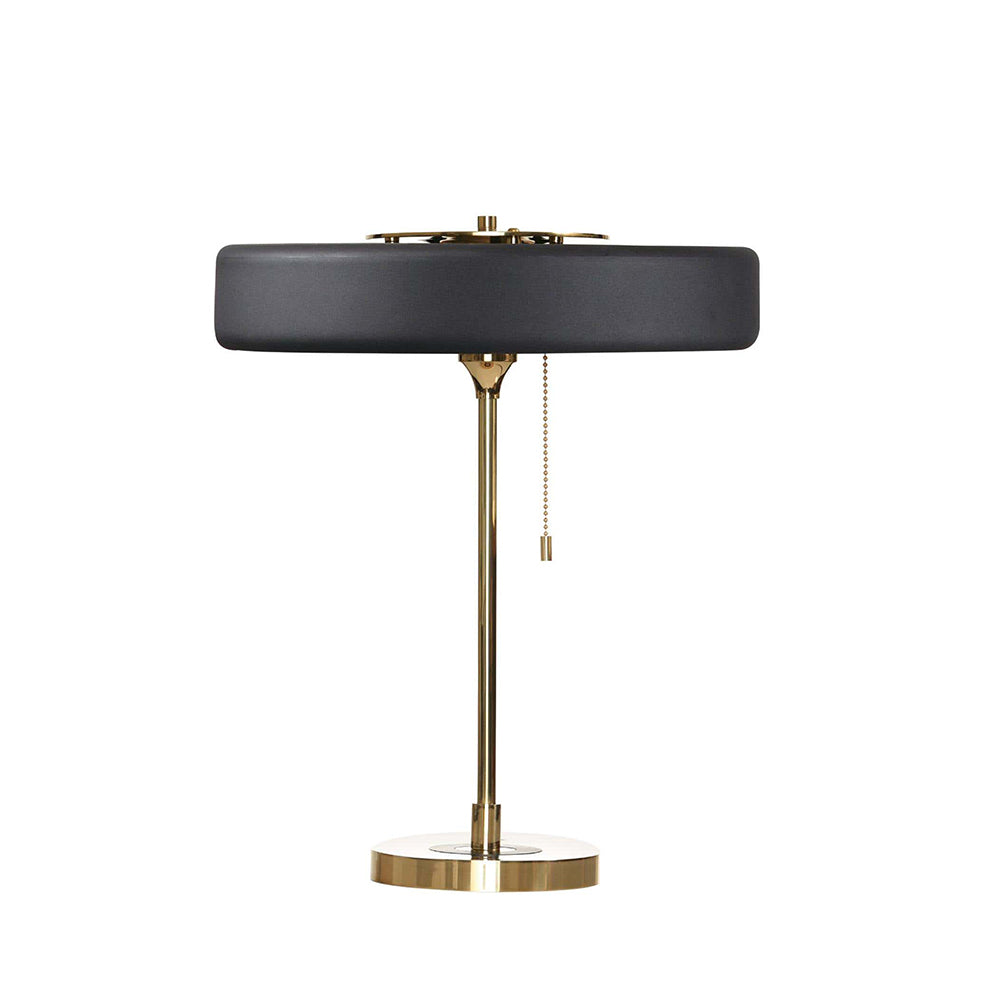 Table Lamp Metal 13.8 in x 18.9 in Acrylic Shade Indoor Desk Nightstand Light | Thomler