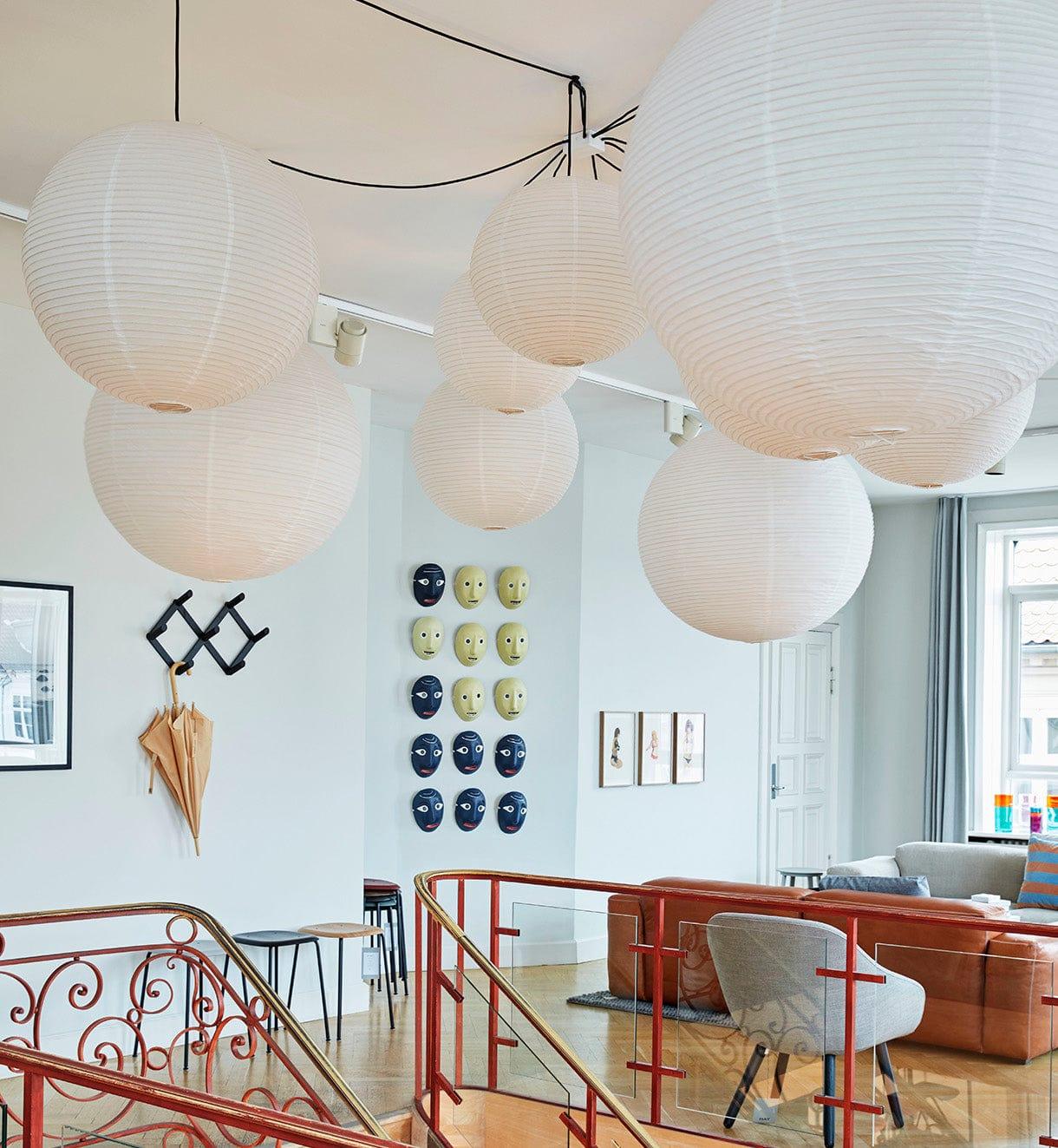 Pendant Lamp Mulberry Paper 15.7 in Adjustable Indoor Ceiling Lighting Modern Dining Room Kitchen Island Hanging Light | Thomler
