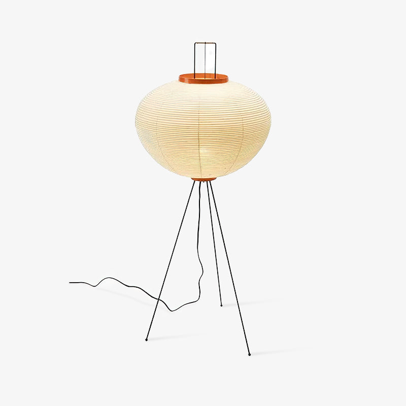 Akari Floor Lamp 47 in Mulberry Paper White Indoor Ambient Lighting Decorative Sculpture | Thomler