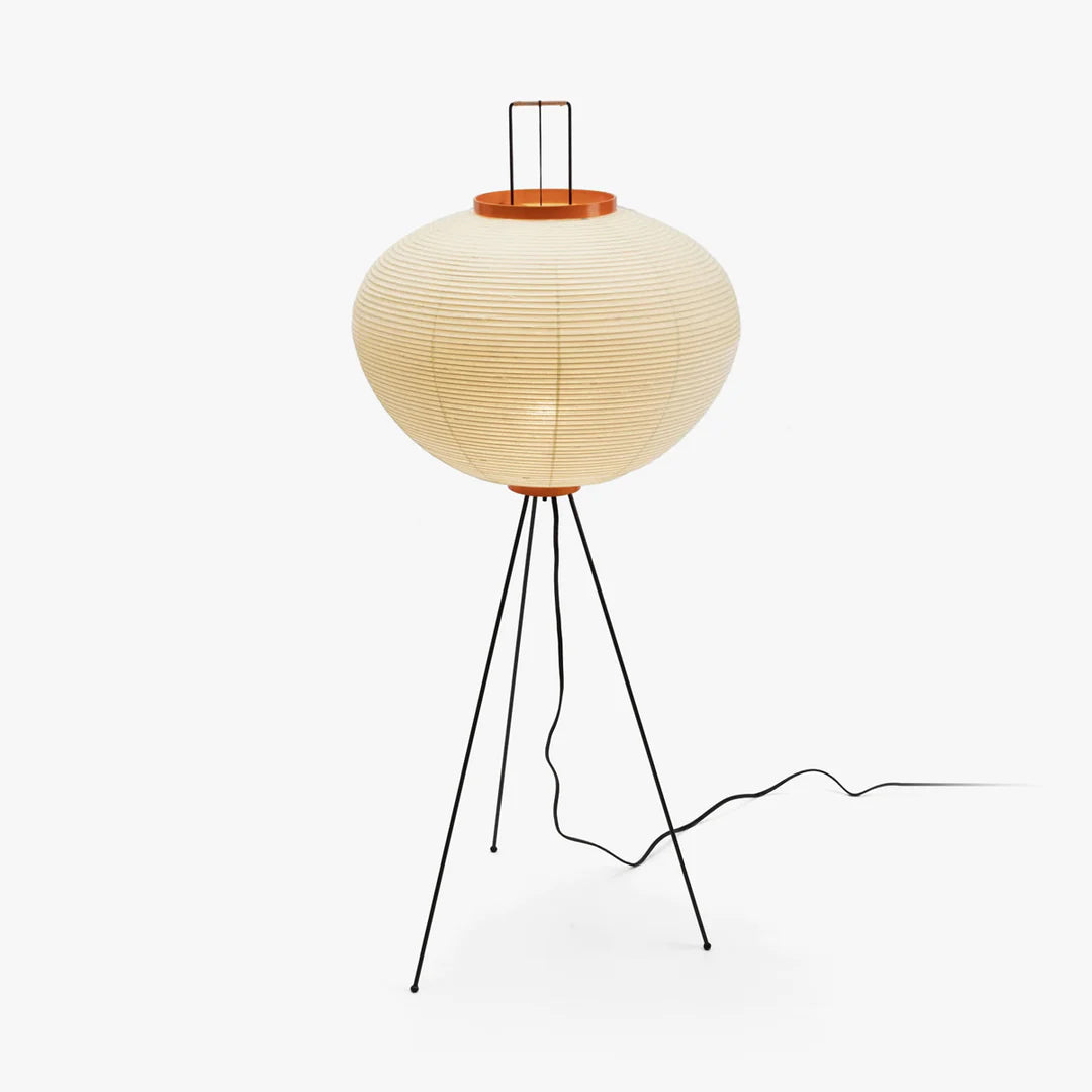Akari Floor Lamp 47 in Mulberry Paper White Indoor Ambient Lighting Decorative Sculpture | Thomler
