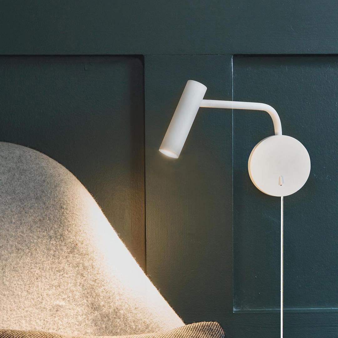 Wall Lamp Metal 9.4 in LED Adjustable Reading Bedroom Bedside Pivoting Arm Modern Lighting Fixture | Thomler
