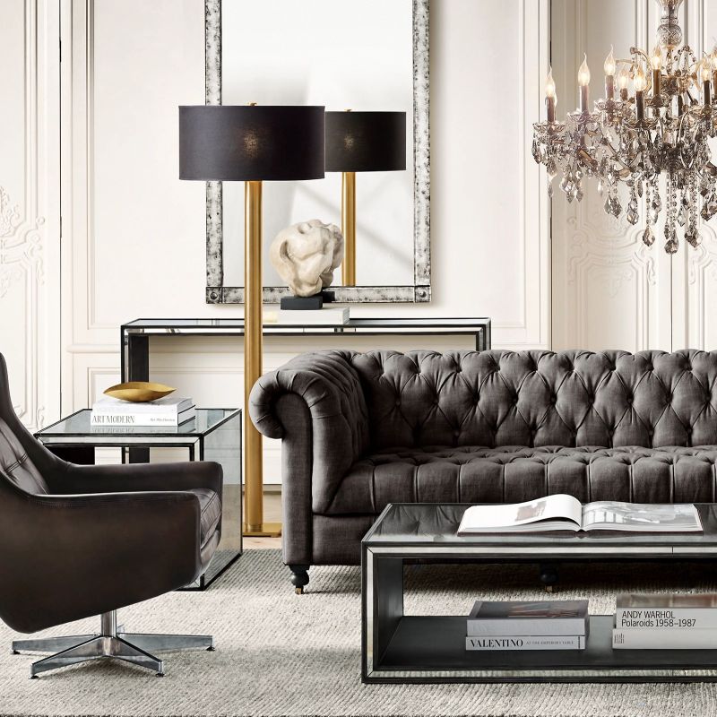 Large Grand Statement Chandelier Crystal Orb Fixture 40 Inch Round Elegant Dining Room Living Room Foyer Multi-Light 25 Bulb Iron Frame | Thomler