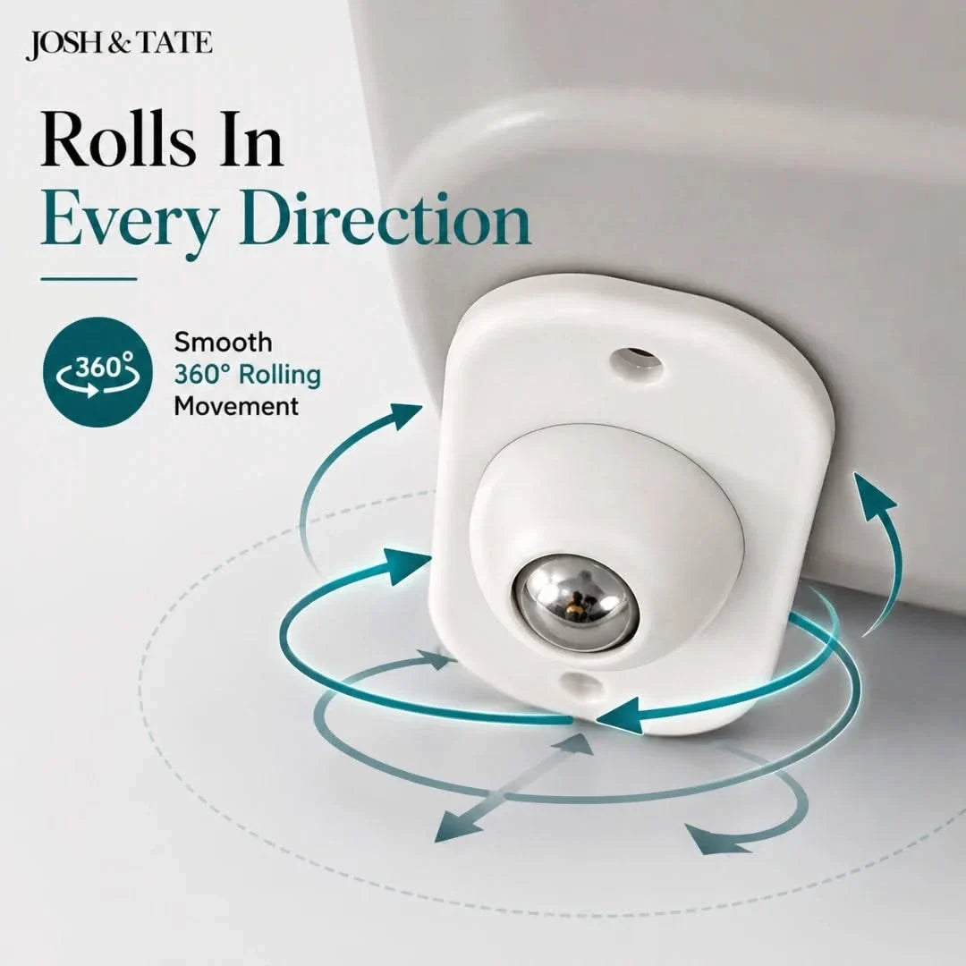 Adhesive Furniture Glides with Steel Ball Wheels – Add Mobility to Any Item Without Drilling | Thomler
