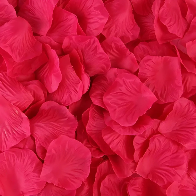 Silk Rose Petals for Weddings & Romance – Reusable Fabric Scatter Petals for Aisle, Table & Bed Décor | Thomler