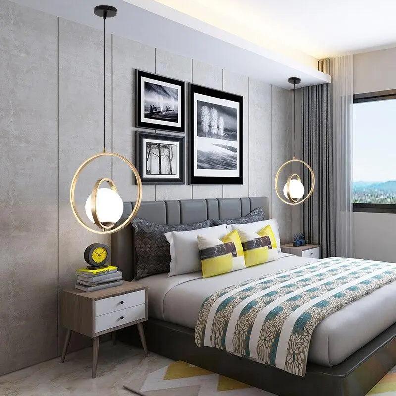 Adjustable Circular Pendant Light Gold Finish Multi-Ring Ceiling Fixture for Dining Room Kitchen Island Living Room Bedroom Modern Hanging L | Thomler