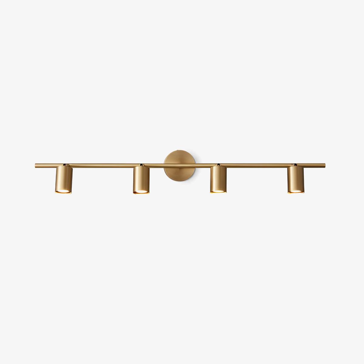 Brass Rotatable Spotlight Wall Light 3.1 in 350° Adjustable Indoor Accent Lighting Multi Head Ceiling Mount | Thomler
