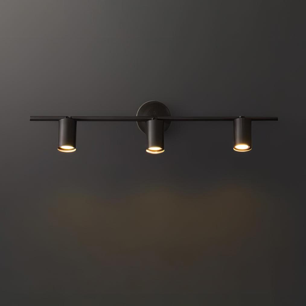 Brass Rotatable Spotlight Wall Light 3.1 in 350° Adjustable Indoor Accent Lighting Multi Head Ceiling Mount | Thomler