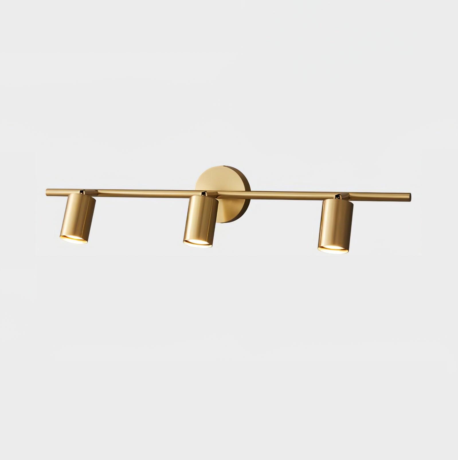 Brass Rotatable Spotlight Wall Light 3.1 in 350° Adjustable Indoor Accent Lighting Multi Head Ceiling Mount | Thomler