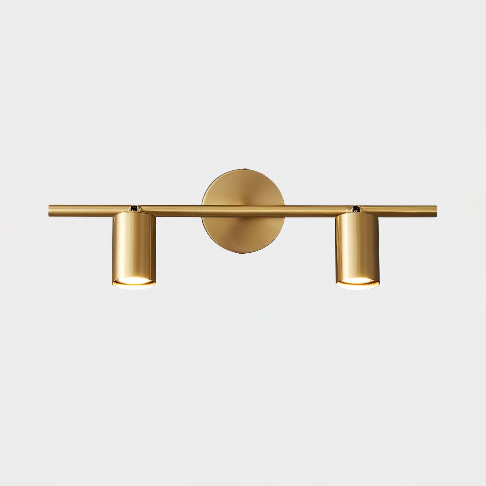 Brass Rotatable Spotlight Wall Light 3.1 in 350° Adjustable Indoor Accent Lighting Multi Head Ceiling Mount | Thomler