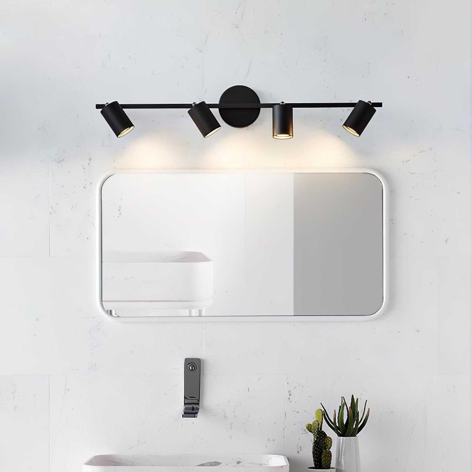 Brass Rotatable Spotlight Wall Light 3.1 in 350° Adjustable Indoor Accent Lighting Multi Head Ceiling Mount | Thomler