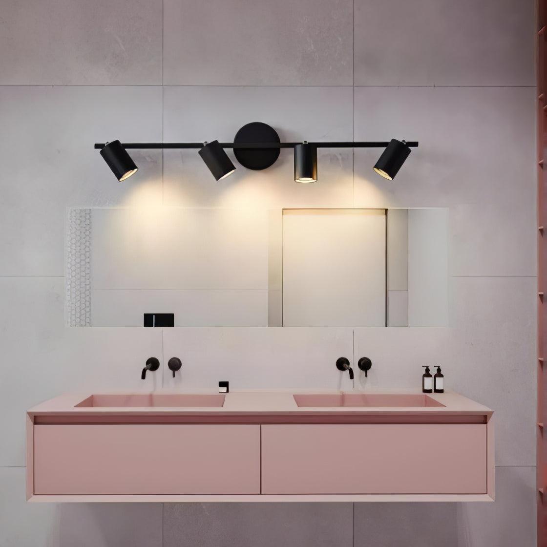 Brass Rotatable Spotlight Wall Light 3.1 in 350° Adjustable Indoor Accent Lighting Multi Head Ceiling Mount | Thomler