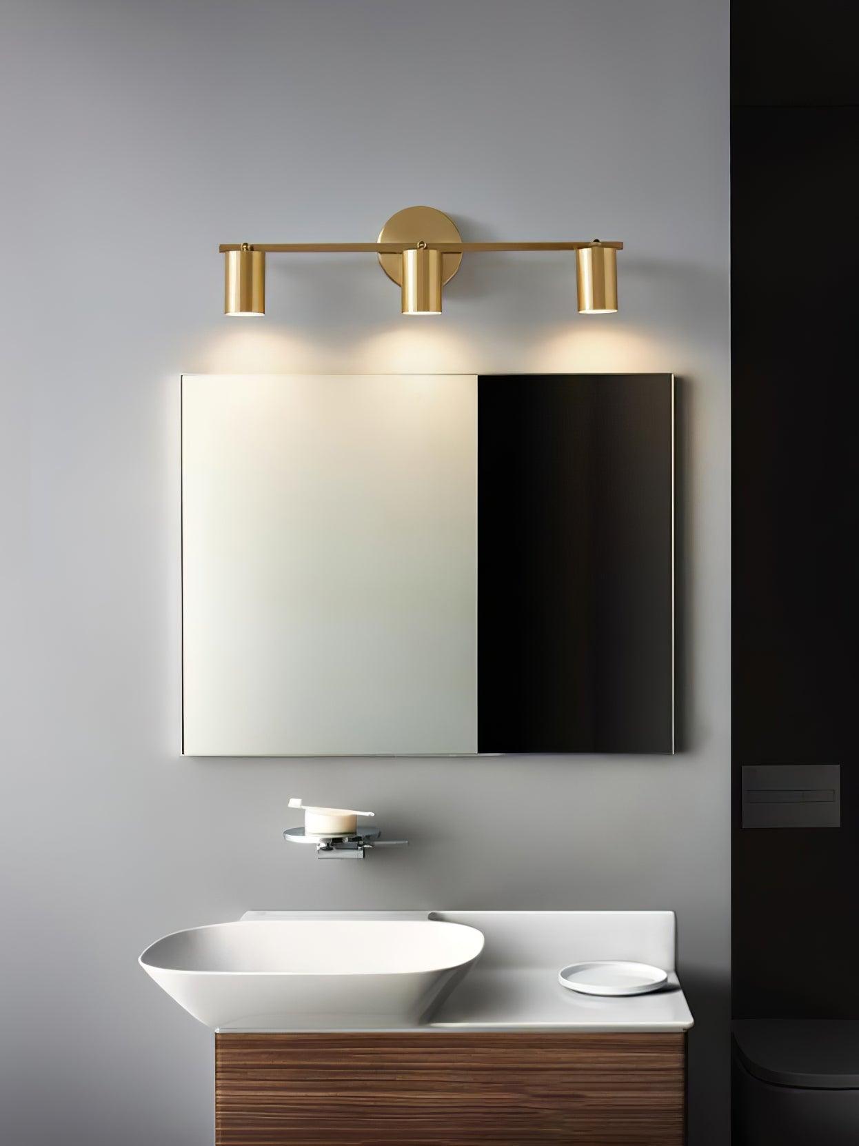 Brass Rotatable Spotlight Wall Light 3.1 in 350° Adjustable Indoor Accent Lighting Multi Head Ceiling Mount | Thomler