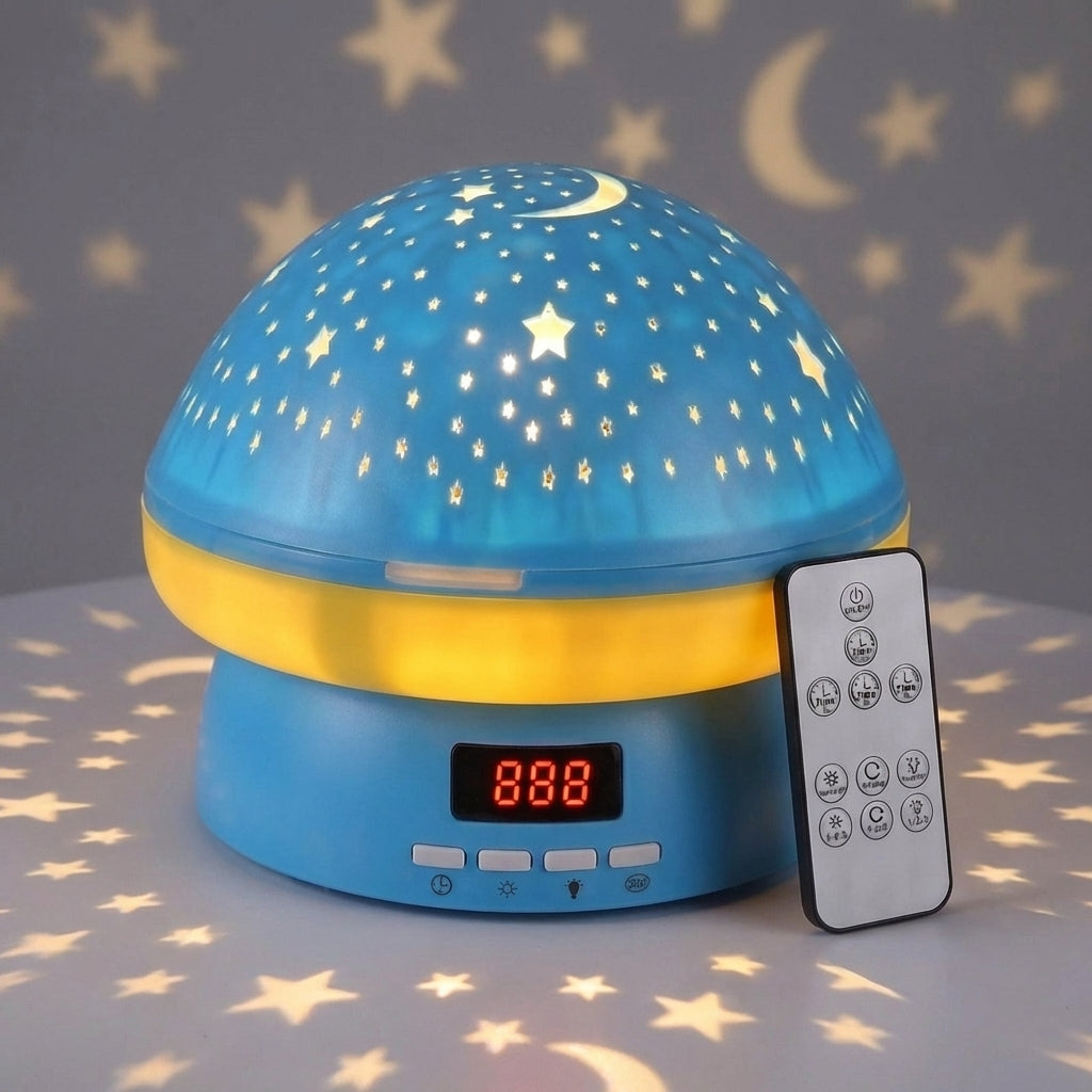 Projector Lamp LED Star Ceiling Projection Wireless Rechargeable Bedroom Night Light Remote Control Sleep Aid | Thomler
