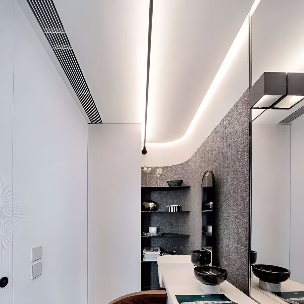 Pivoting LED Track Light – Aluminum Rail Bar with Continuous Dimming for Kitchen, Living Room & Home Office | Thomler