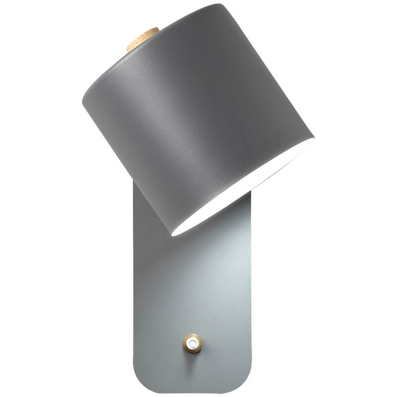 Adjustable Rotatable Wall Sconce Light – Directional Aluminum Cylinder Lamp with Macaron Finish for Bedroom, Hallway, Reading Nook | Thomler