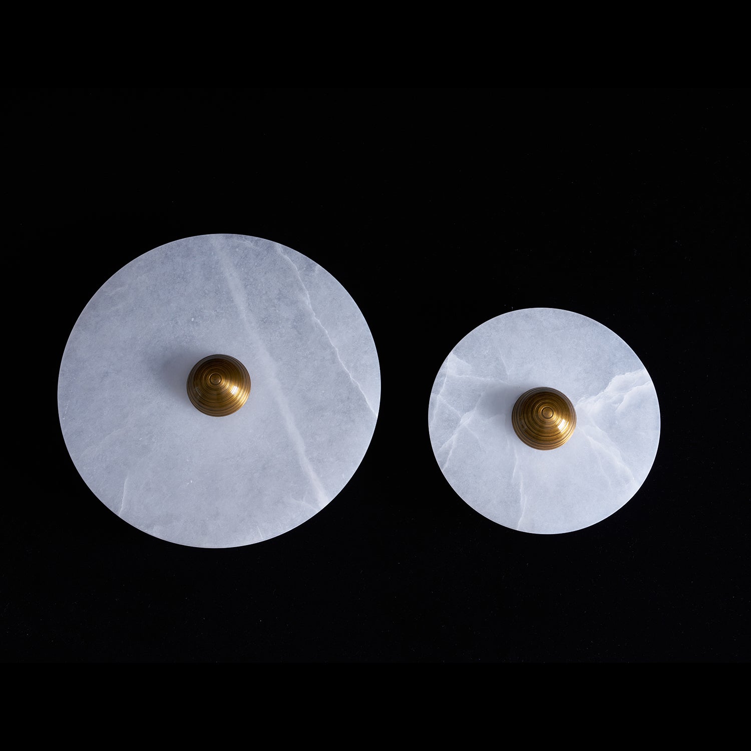 Wall And Ceiling Light Aluminum Alabaster 11.8 in White Indoor LED Fixture Gold Bronze Contemporary Home Lighting | Thomler