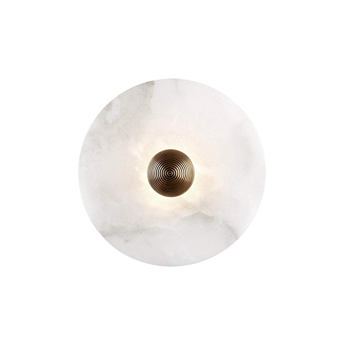 Wall And Ceiling Light Aluminum Alabaster 11.8 in White Indoor LED Fixture Gold Bronze Contemporary Home Lighting | Thomler