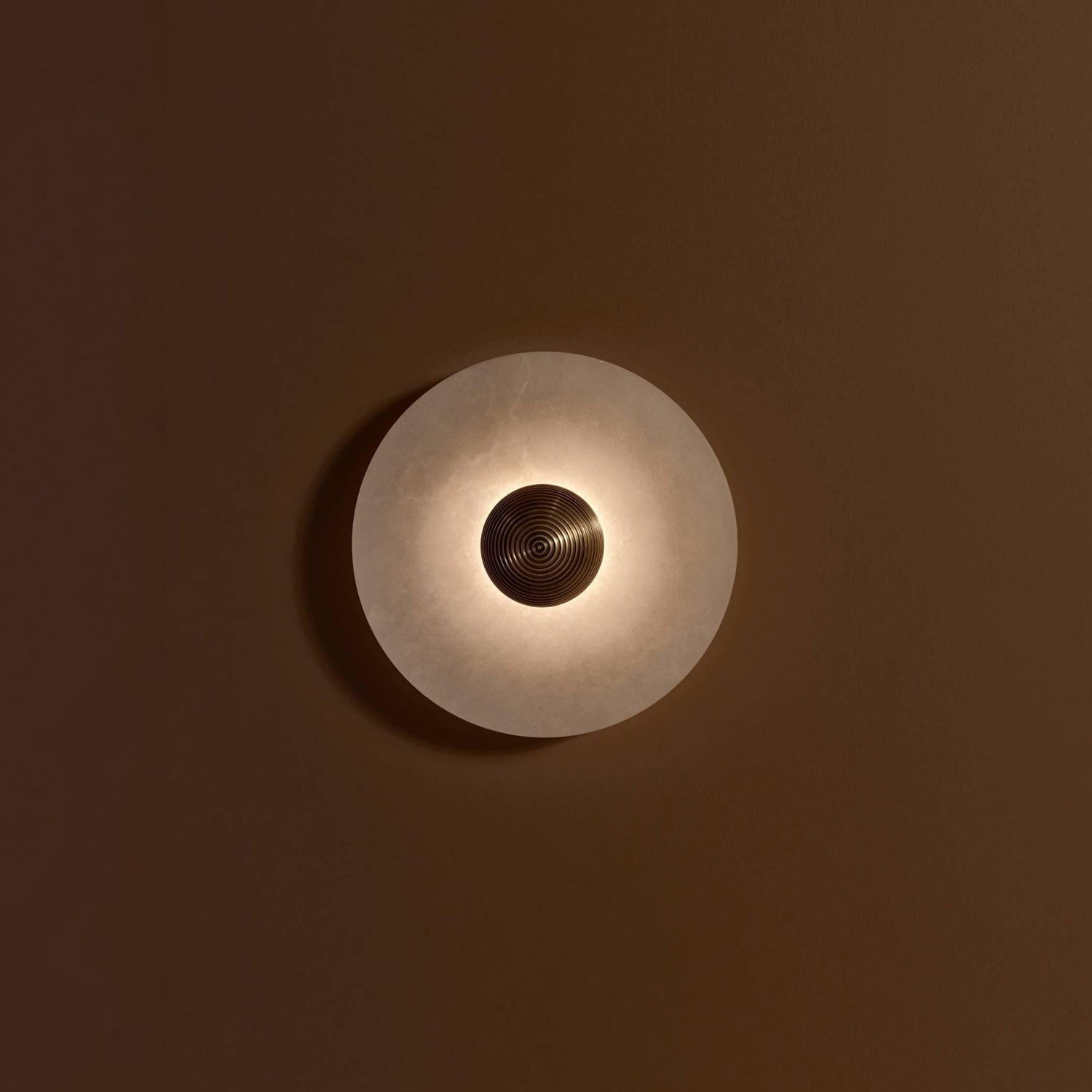 Wall And Ceiling Light Aluminum Alabaster 11.8 in White Indoor LED Fixture Gold Bronze Contemporary Home Lighting | Thomler