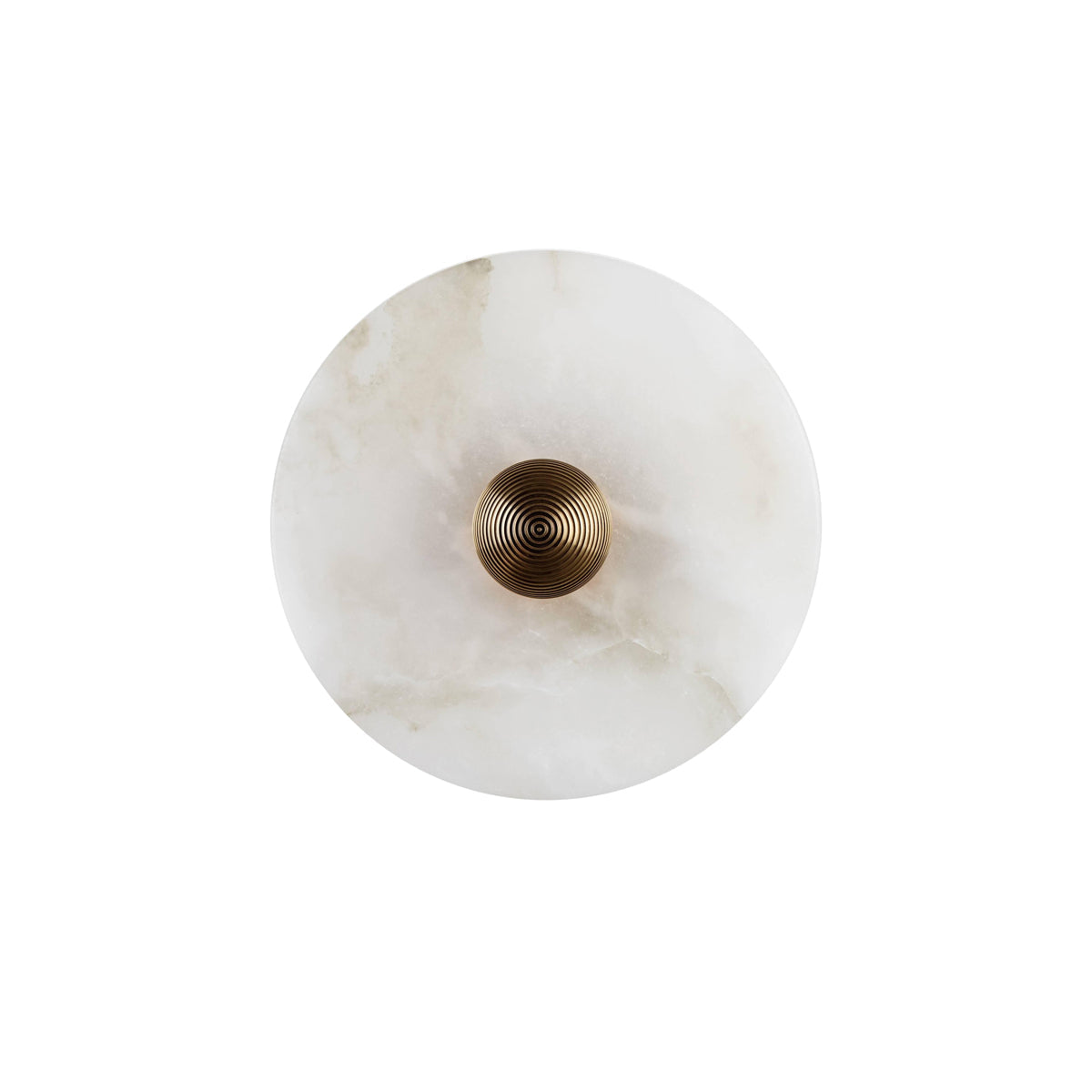 Wall And Ceiling Light Aluminum Alabaster 11.8 in White Indoor LED Fixture Gold Bronze Contemporary Home Lighting | Thomler