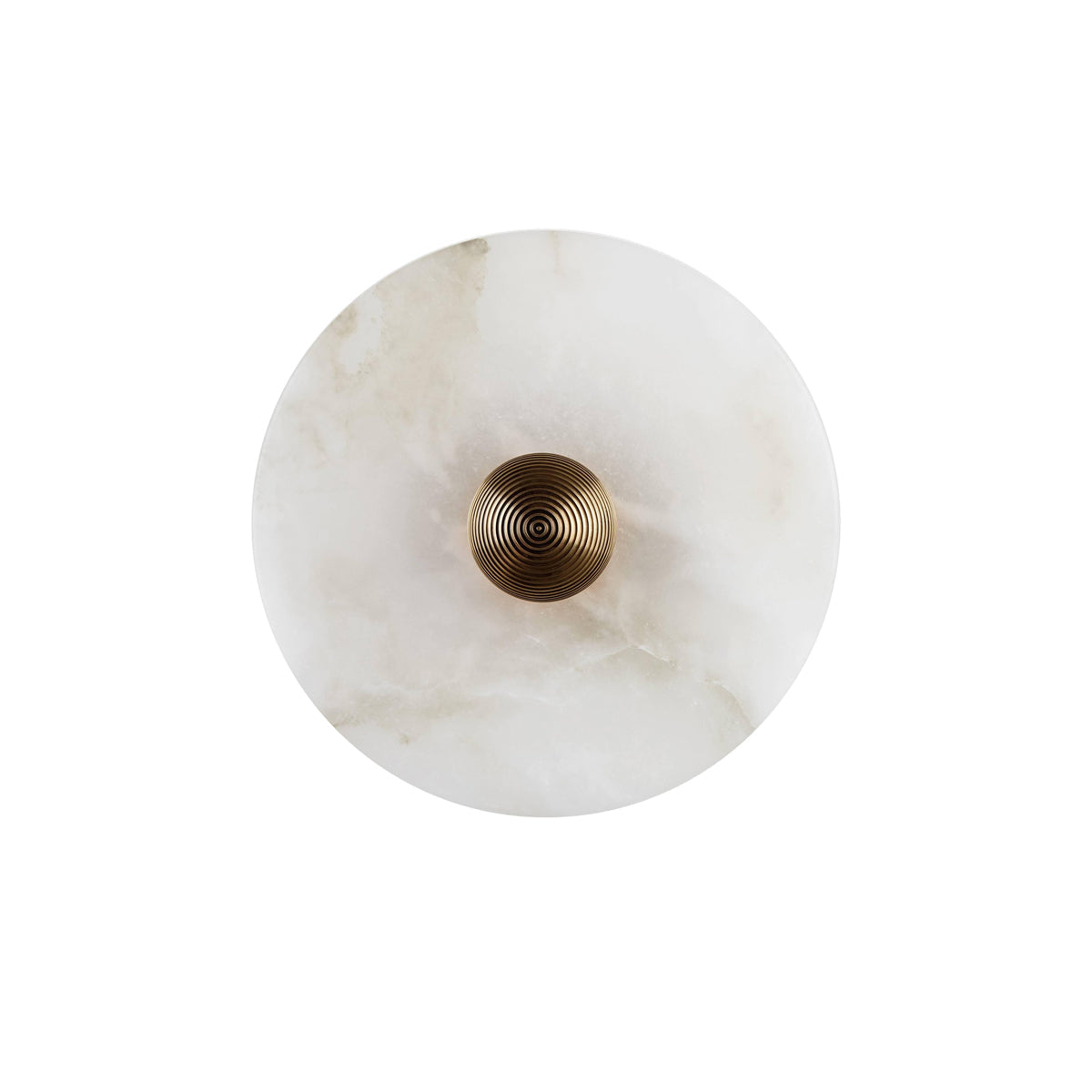 Wall And Ceiling Light Aluminum Alabaster 11.8 in White Indoor LED Fixture Gold Bronze Contemporary Home Lighting | Thomler