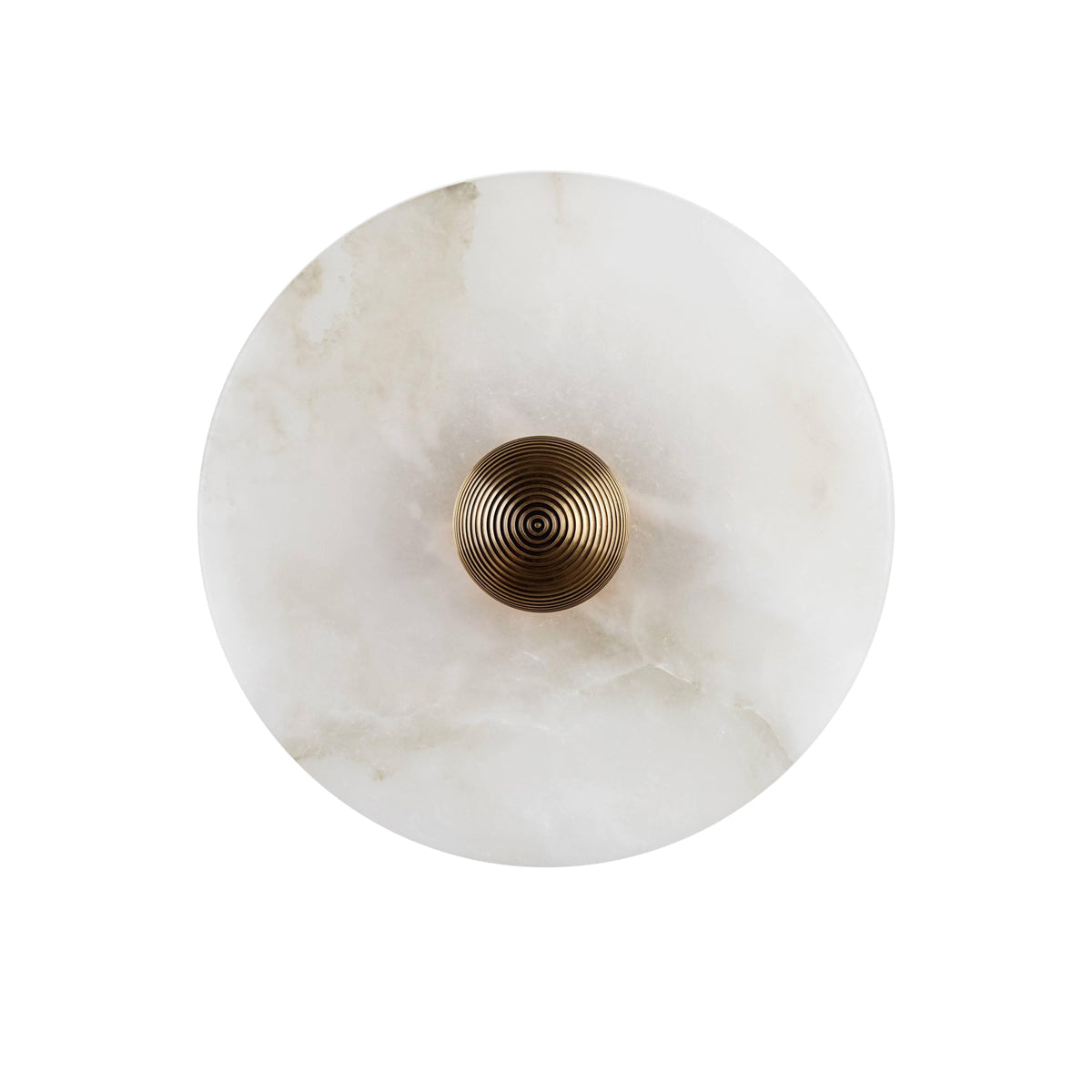 Wall And Ceiling Light Aluminum Alabaster 11.8 in White Indoor LED Fixture Gold Bronze Contemporary Home Lighting | Thomler